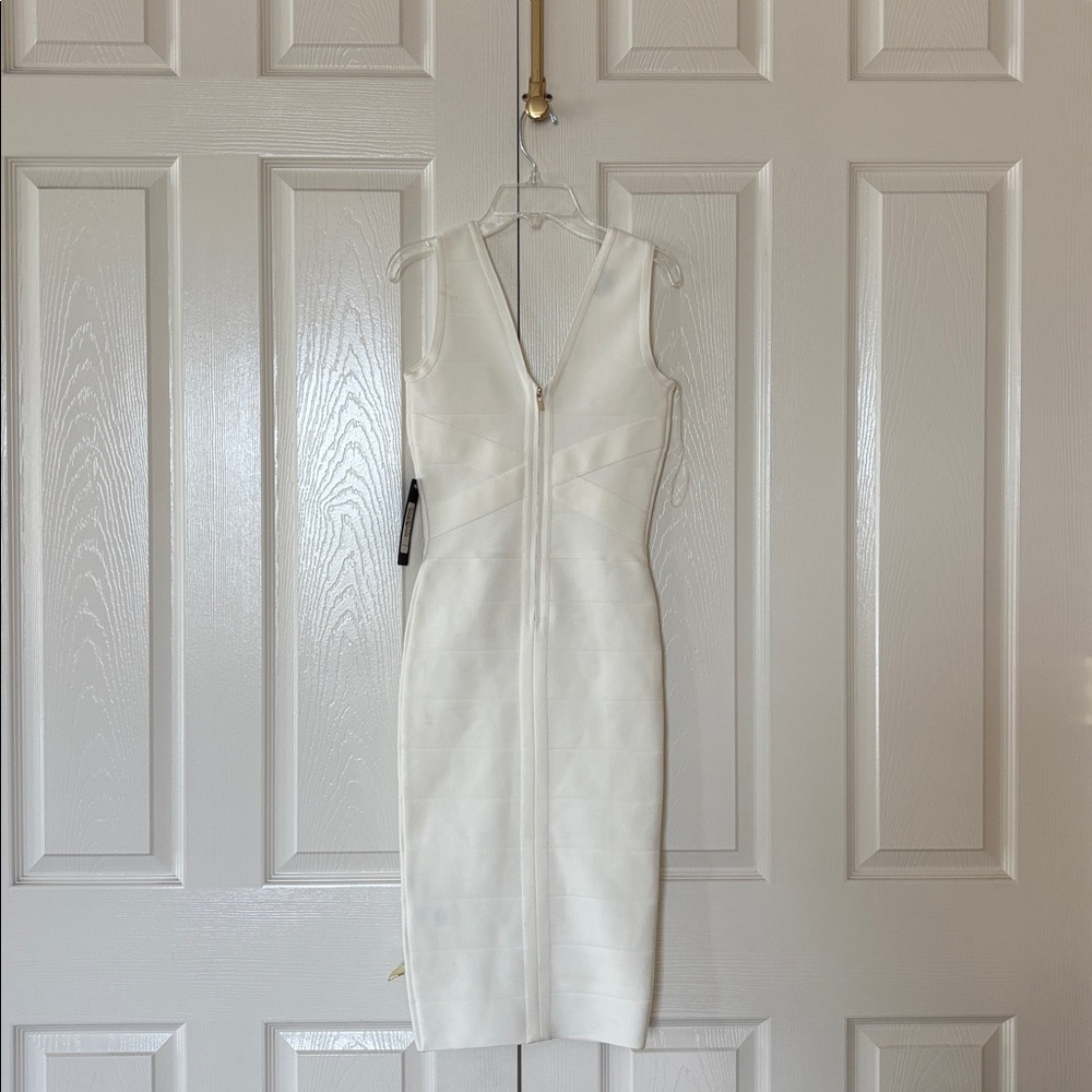 Bebe White Backless Dress - Picture 2 of 7